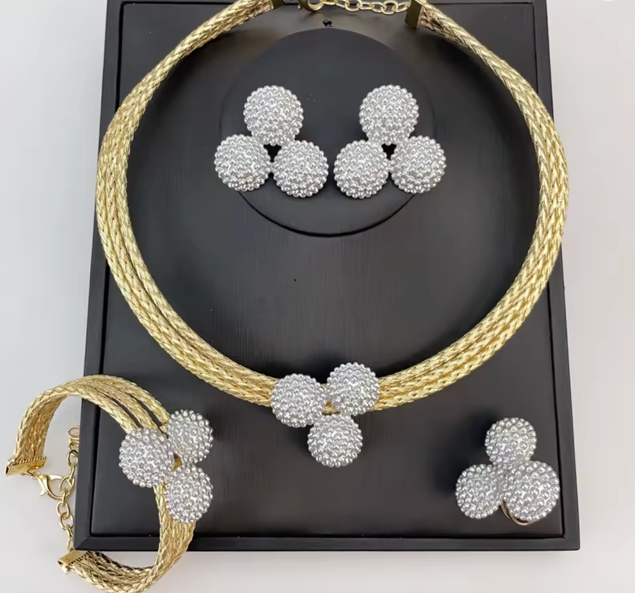 Luxury Brazilian Bold Necklace Jewelry Set for Women