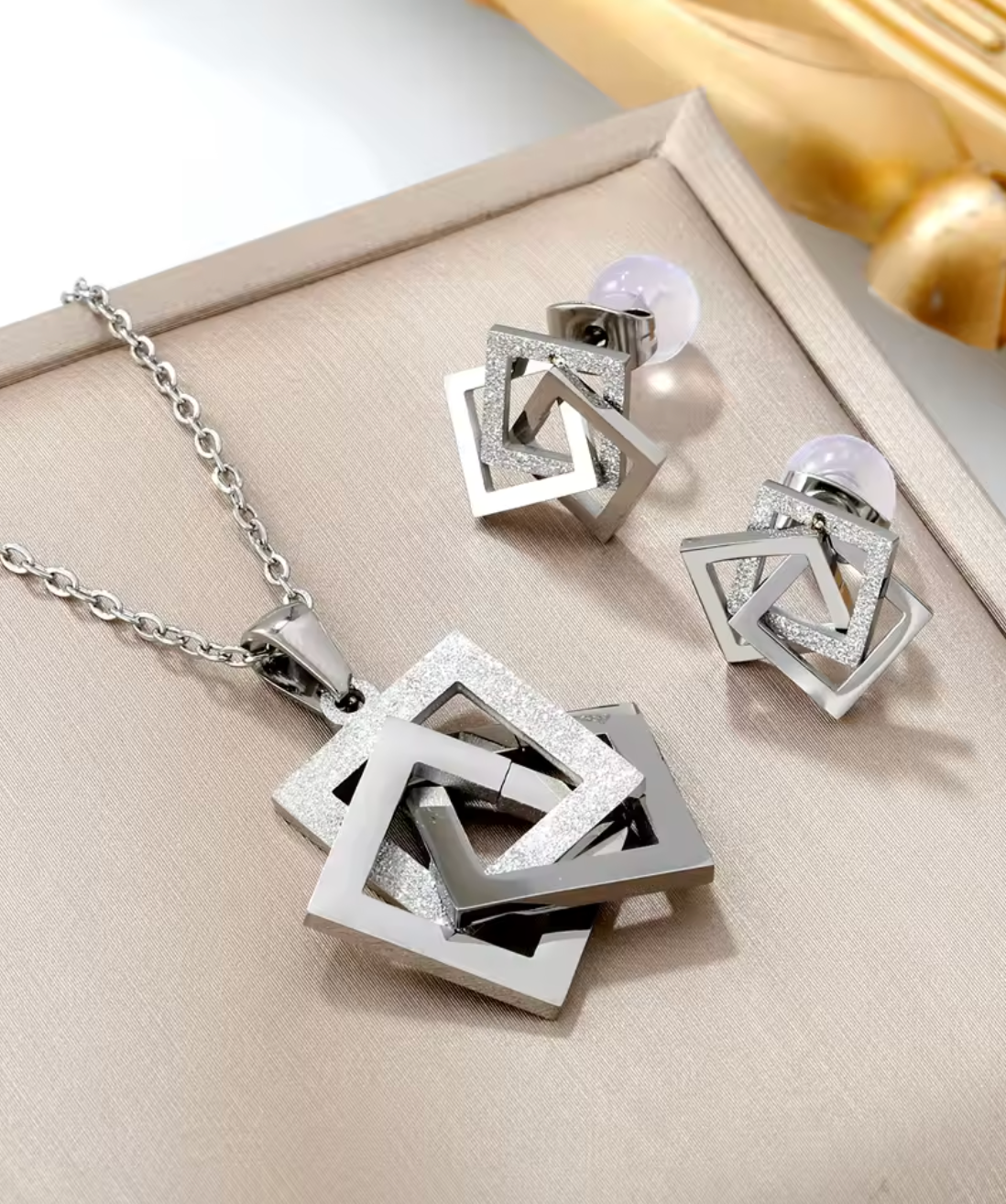 Waterproof Stainless Steel Jewelry Set for Women