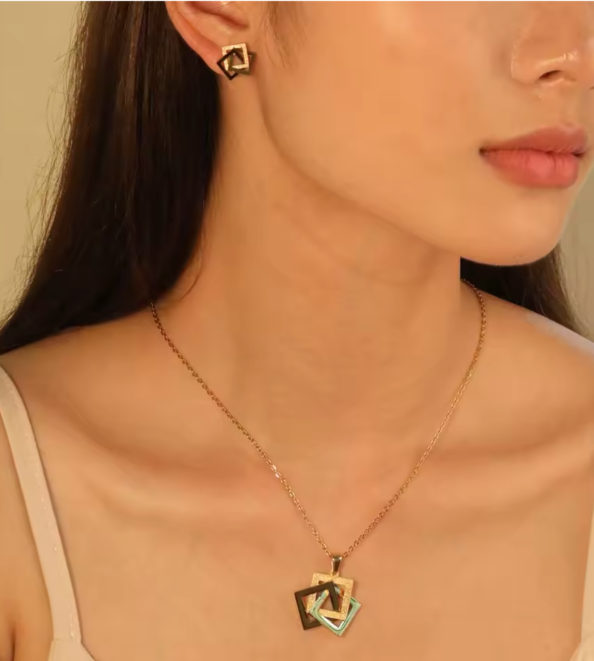 Waterproof Stainless Steel Jewelry Set for Women