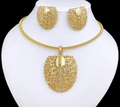 Gold Color Necklace & Earrings Set for Women