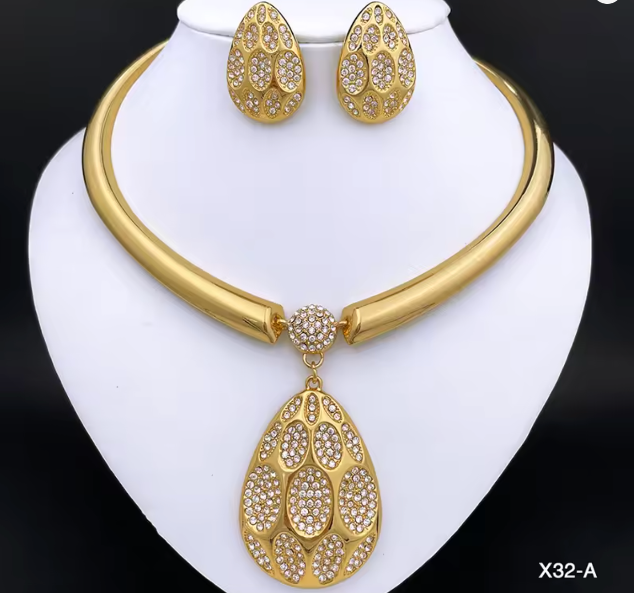 New Dubai Fashion Necklace & Earrings Set for Women