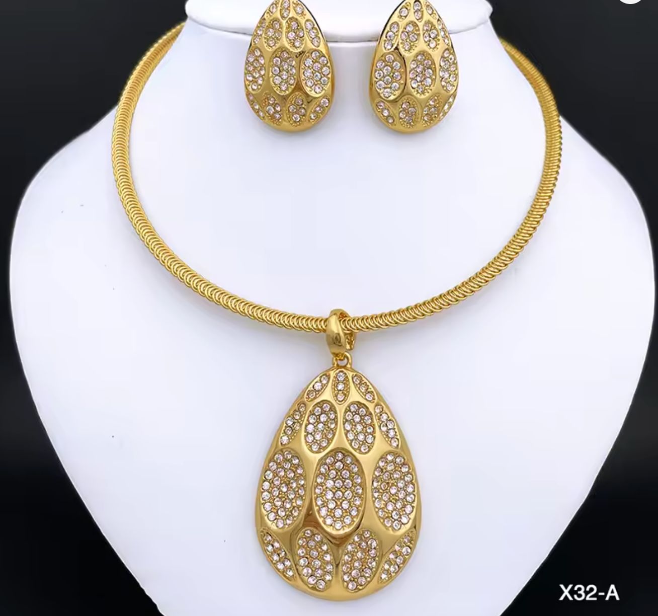 New Dubai Fashion Necklace & Earrings Set for Women