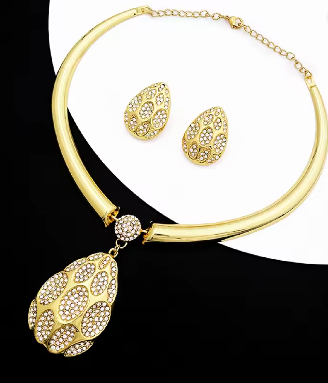 New Dubai Fashion Necklace & Earrings Set for Women