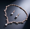 Gorgeous Crystal Earrings & Necklace Set
