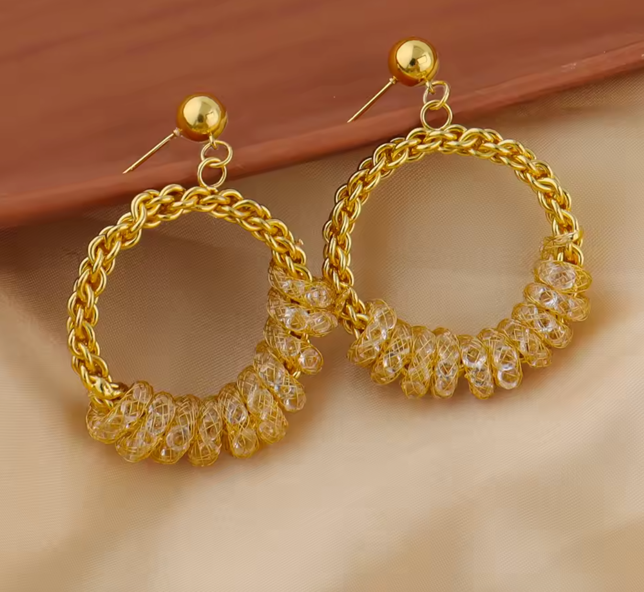 French Plated Weaving Women’s Jewelry Set